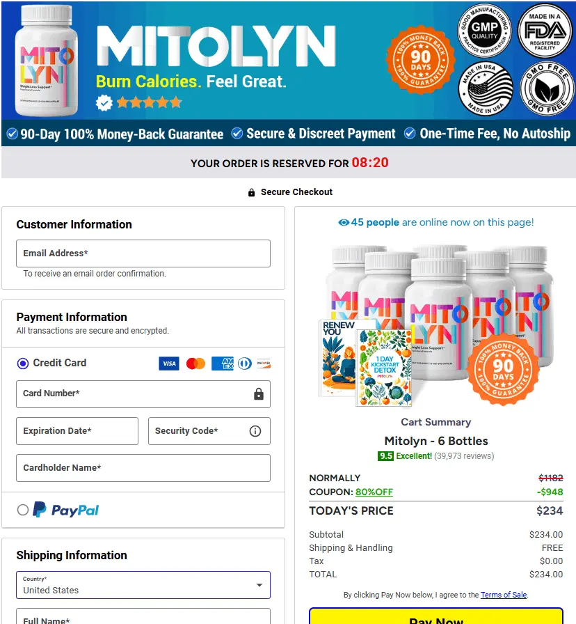 Mitolyn Order Page